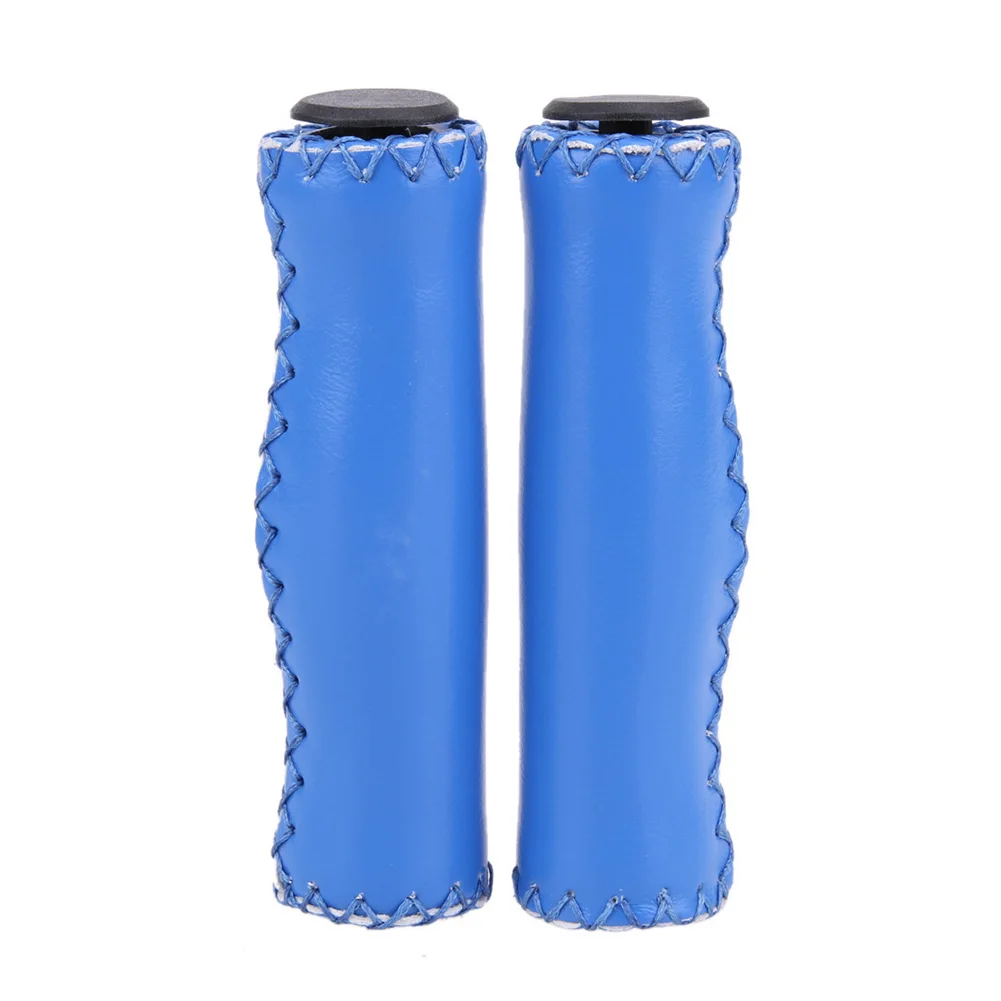 

1Pair Bicycle Leather Handlebar Cover Non-slip Artificial Leather Bike Handle Grips Cover Cycling Safety Accessories