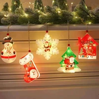 2022 led christmas decoration festoon fairy garland holiday string light ornaments decor new year home bedroom battery powered