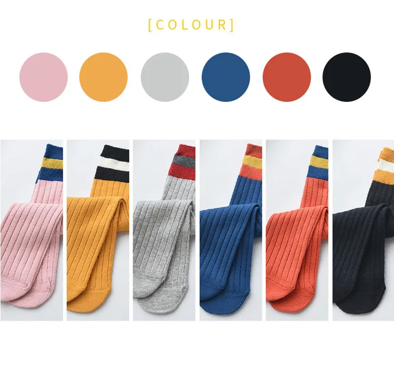 Baby Girls Socks Knee High Baby Football Stripes Sport Socks for Girl Sweet Princess Baby Socks Long Tube Kids Leg Warmer 3-10Y