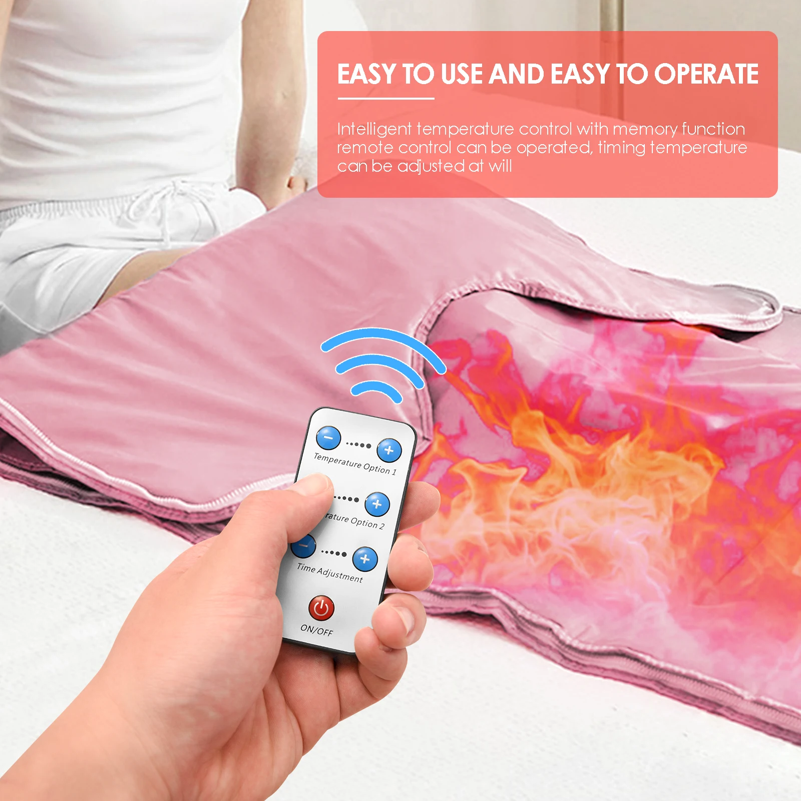Digital Sauna Blanket Beauty Electric Blankets Detox Therapy Machine EU/US Plug Upgraded Far-Infrared | Дом и сад