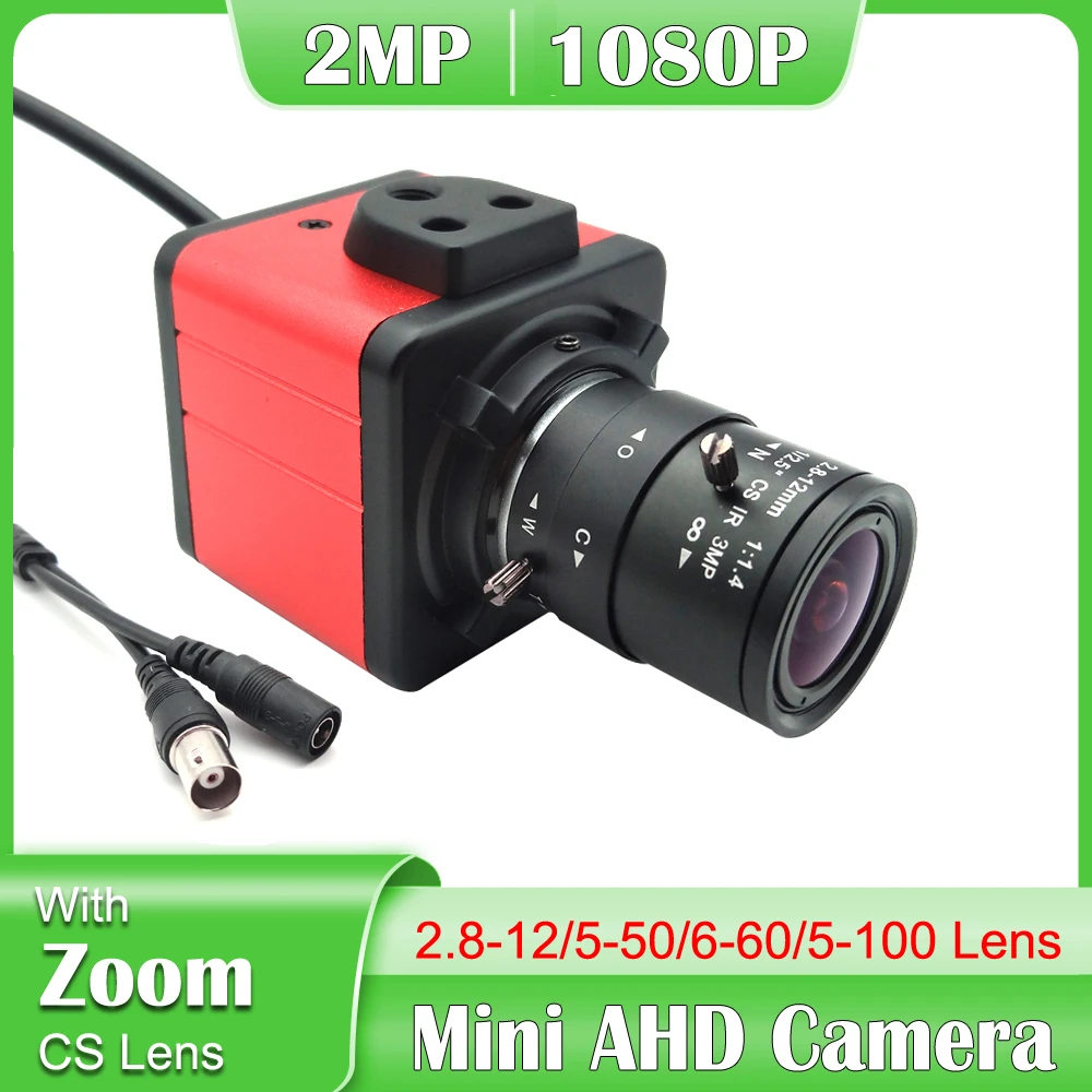 

NEOCoolcam 5-50/6-60/5-100mm Varifocal Zoom CS Lens HD 1080P Color Metal Mini AHD Box Video Camera For 2MP AHD DVR Systems