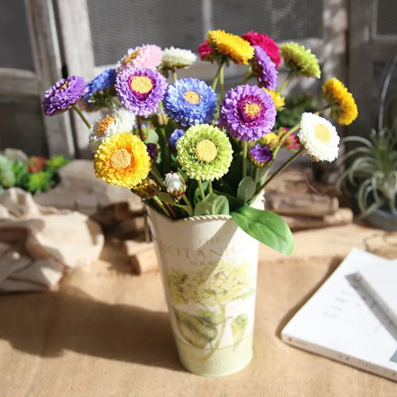 Новые красивые шелковые искусственные цветы с искусственными листьями