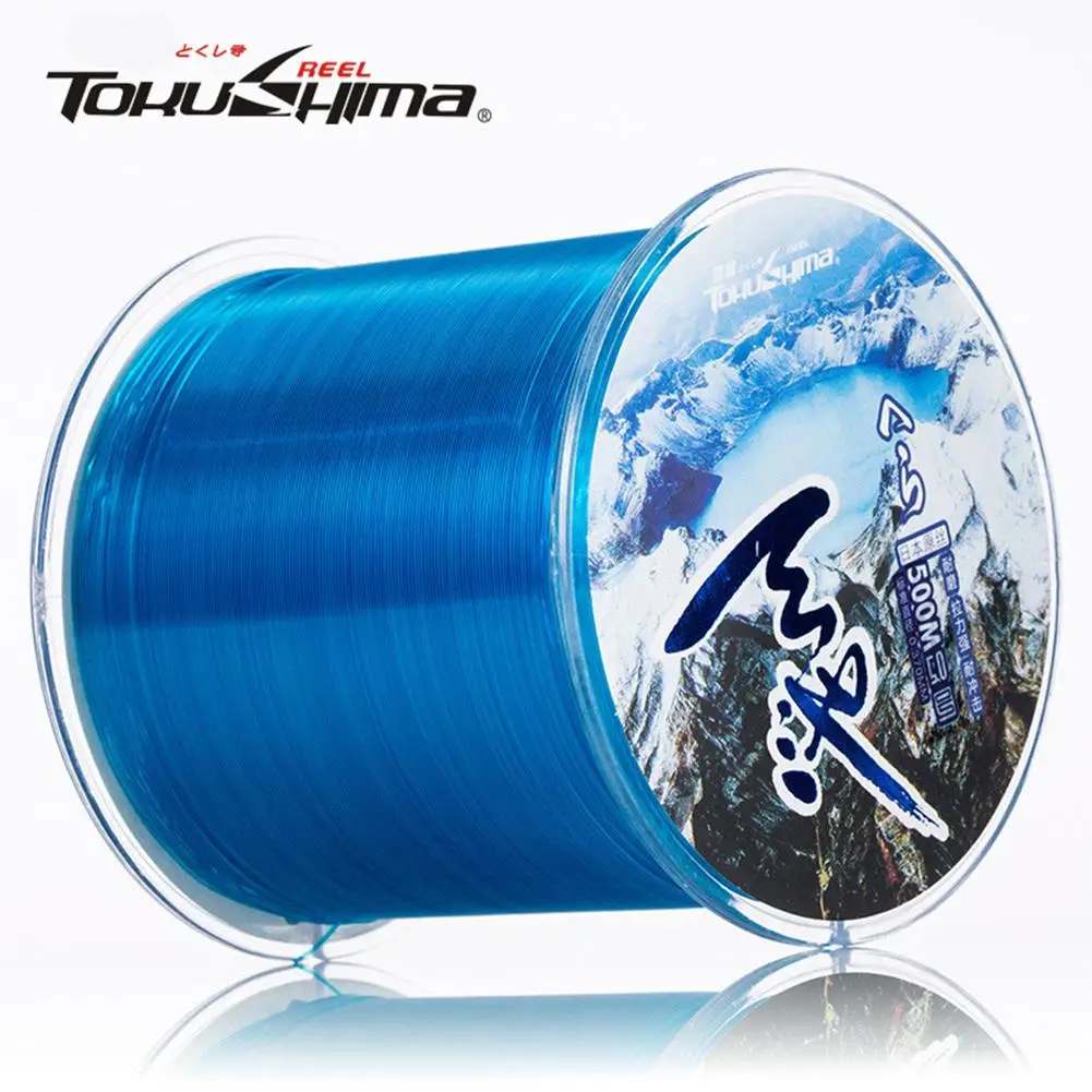 

500m super fishing line blue sea rod sea fishing line strong tension nylon line main line sub line fishing line