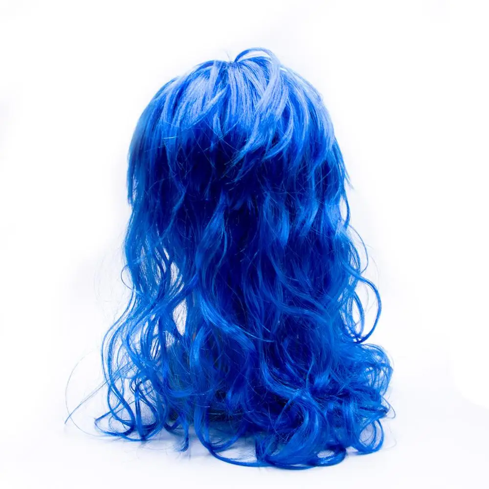 Длинный синтетический парик для косплея термостойкий кудрявый с длинными