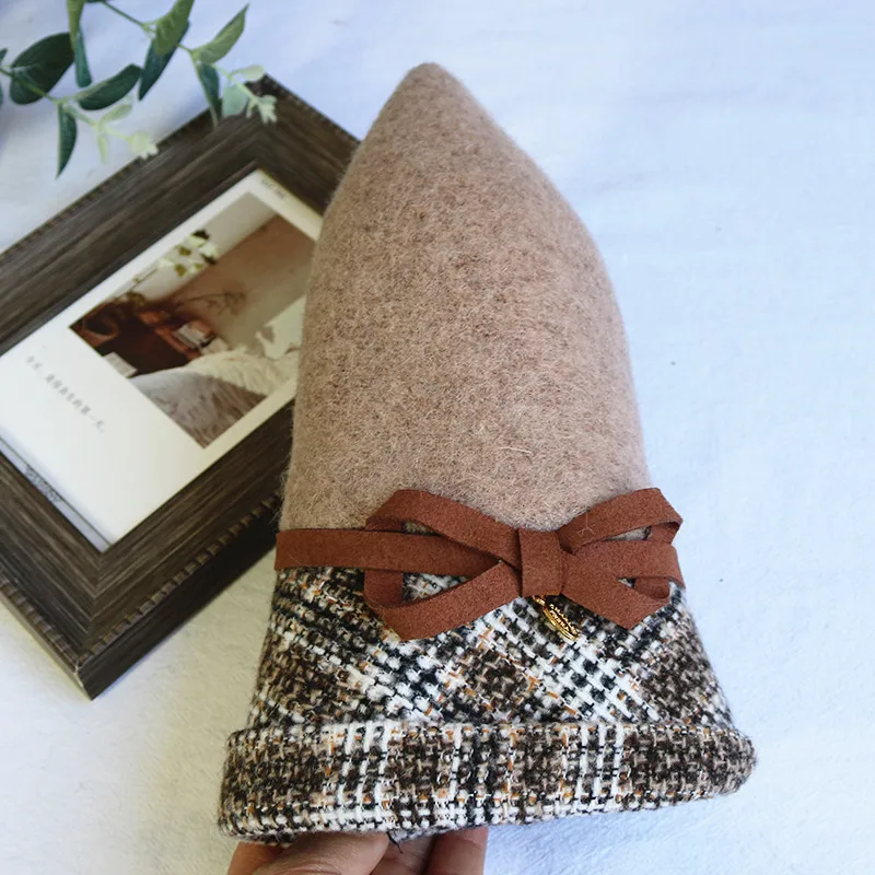 Женская зимняя Панама из натуральной шерсти с регулируемым поясом | Аксессуары