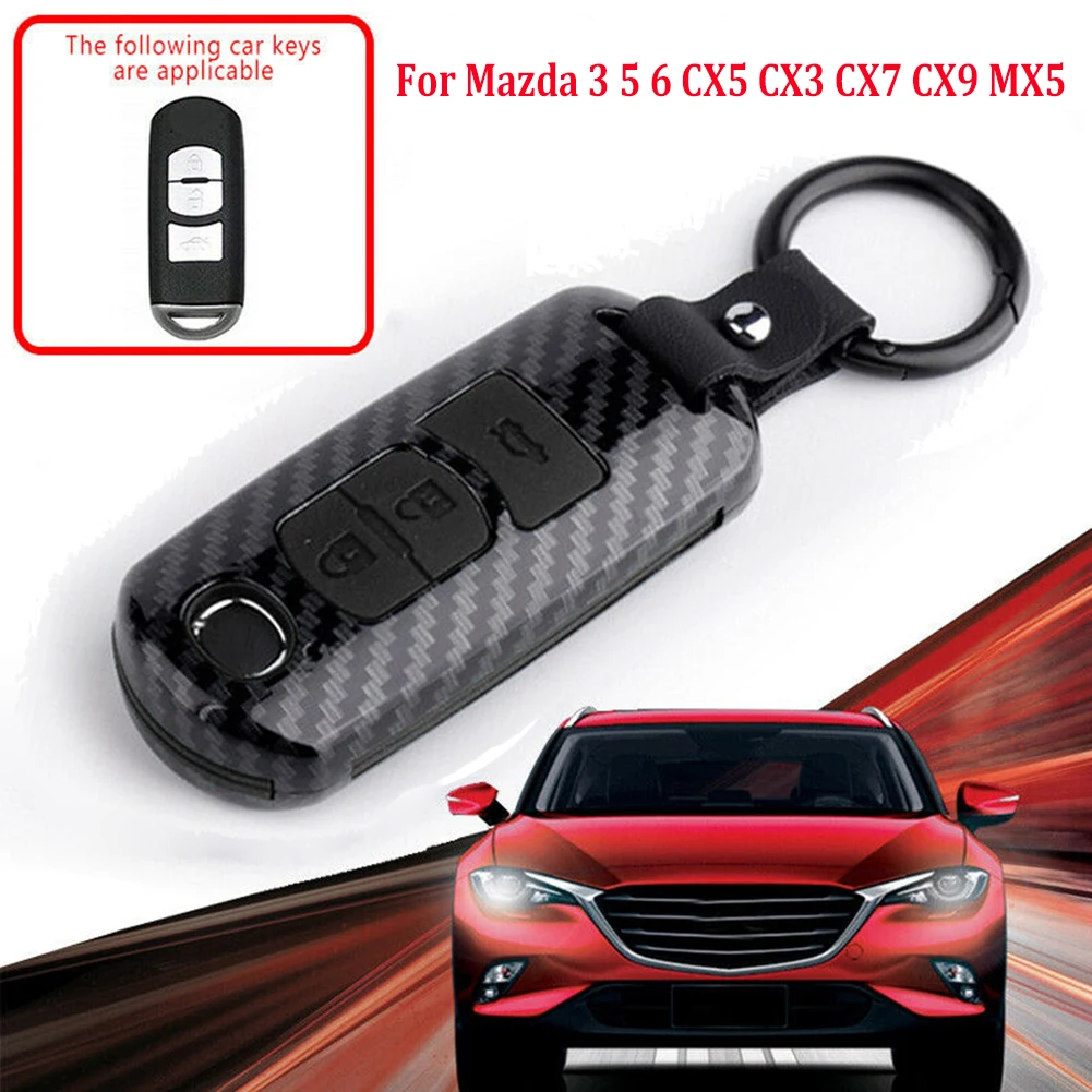 

3 Button Remote Key Car Key Fob Case Replacement Shell Cover For Mazda 3 5 6 CX3 CX5 CX7 CX9 MX5 Key Case Shell Cover