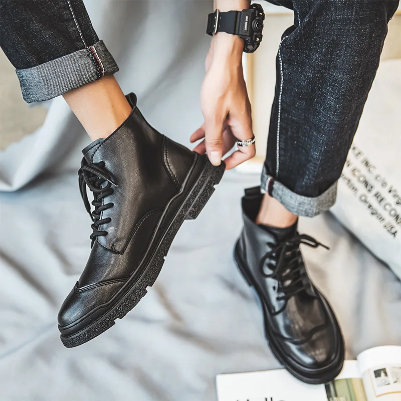 

Snow Men Boots Lightweight Winter Shoes For Men Plus Size Men's Shoes Breathable Men Shoe Outdoor Footwear Work Boots