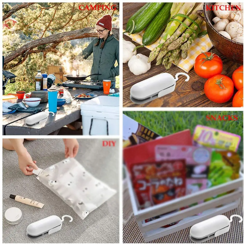 

Mini bag sealing machine handheld thermal vacuum sealing machine 2 in 1 paper cutter portable bag sealing machine