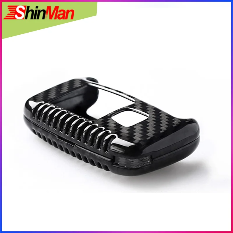 

ShinMan Carbon Fiber Car key Case key shell Key Cover For Land Rover Range Rover Evoque Freelander 2 Discovery CAR Accessories