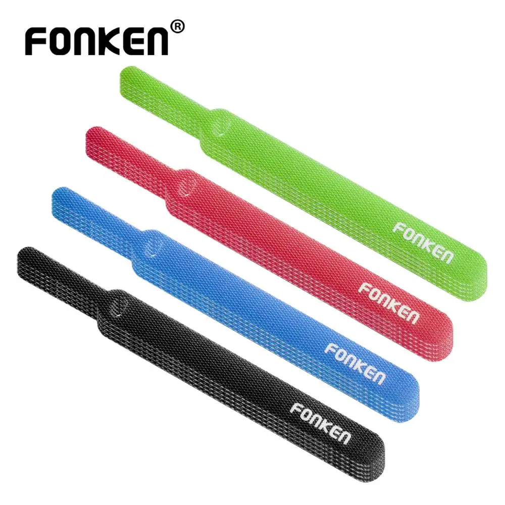 20 шт. FONKEN USB устройство для сматывания кабеля Arc Органайзер лента домашний жгут отделка фиксированные кабели HDMI AUX PC мощность провода стяжки
