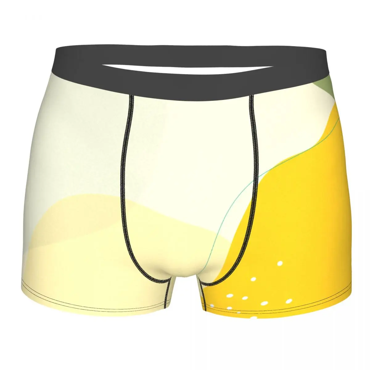 Boxer Men Shorts Underwear Male Lemon Abstract Boxershorts Panties Underpants Man Sexy