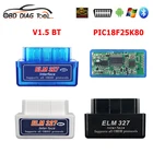 Super ELM327 V1.5 чип PIC18F25K80 Bluetooth-совместимый считыватель диагностики двигателя автомобиля OBD OBD2 ELM 327 1,5 Диагностика автомобиля Android ПК