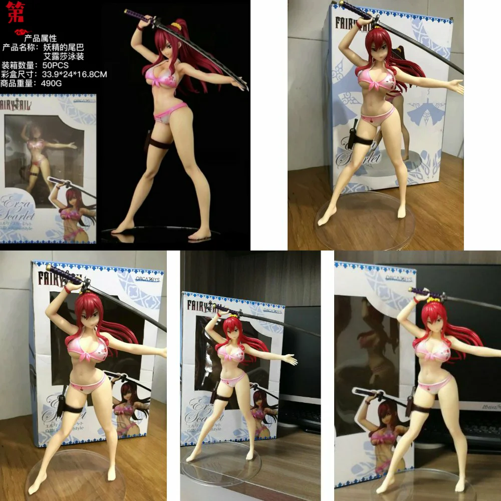 Аниме Фигурка сказочного хвоста Elza Scarlet в масштабе 1/6 коллекционные фигурки из