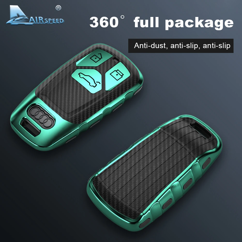 Чехол для автомобильного ключа AIRSPEED стильный защитный чехол из ТПУ и углеродного