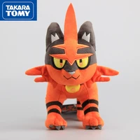 takara tomy pokemon series litten evolution torracat plush toy doll plush animal cartoon childrens plush toy 2230cm