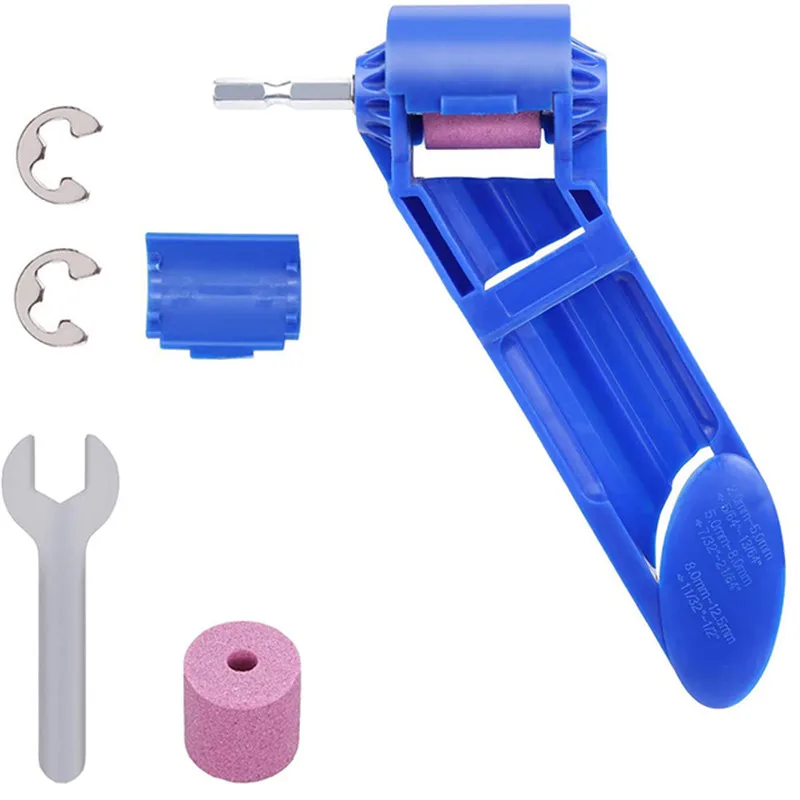 

Onnfang Blue or Orange Corundum Grinding Wheel Bit Tool Portable Drill Bit Sharpener Twist Drill Bit Powered Tool Parts