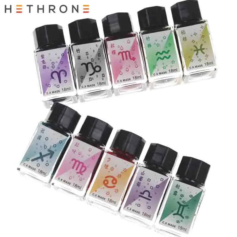 Hethrone цветная гладкая авторучка для письма чернильная ручка сверкающая Золотая