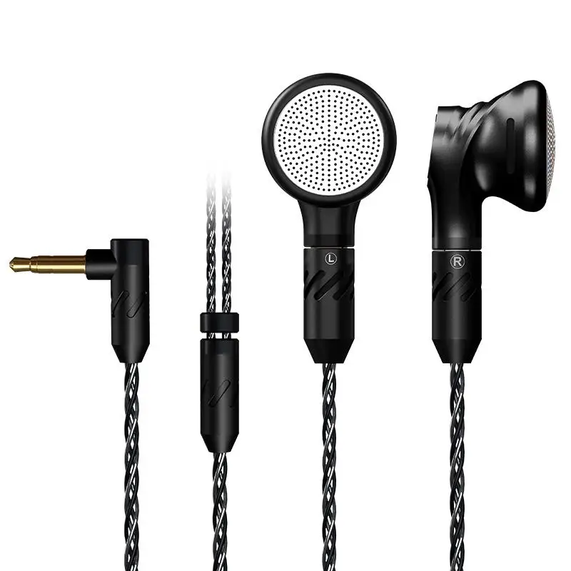 Металлические наушники BGVP DX5 с плоской головкой стереонаушники Hi Fi музыкальный