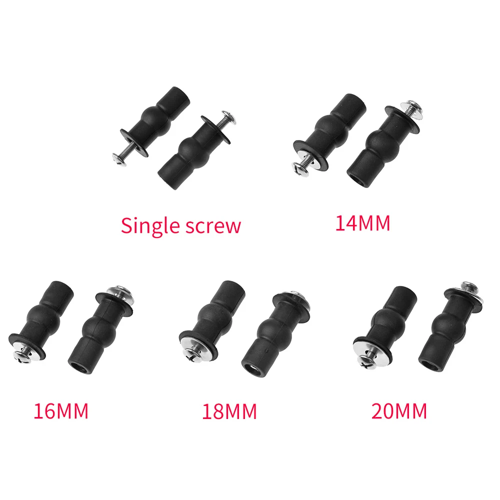 

Toilet seat screw hinge expansion rubber top nut bathroom black universal blind hole fixing