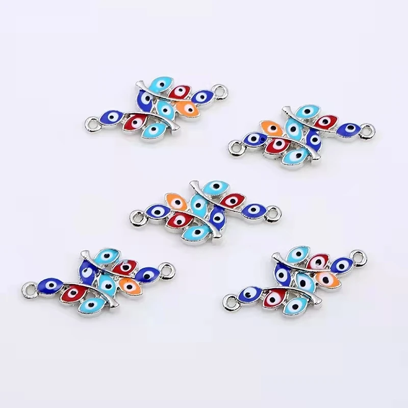 

2019 fashion metal diamond jewelry DIY accessories eye tree bracelet necklace accessories pendant accessories