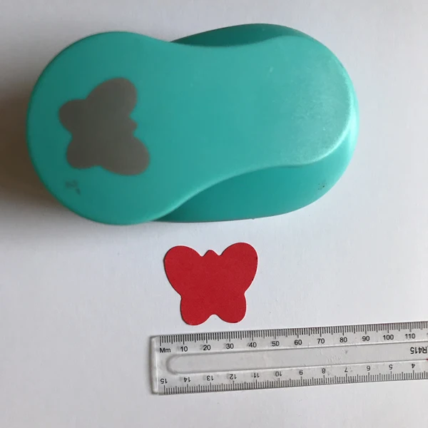 Прозрачный 2 ''Ремесло Удар Бабочка Diy Скрапбукинг Пробойники цветок Furador Perfurador резак бумаги Птица/Роза/лист - Цвет: butterfly
