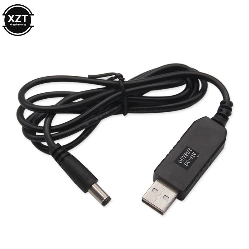 USB к DC 5 5*2 1 мм кабель источника питания для маршрутизатора от В до 9 В/12 бочка