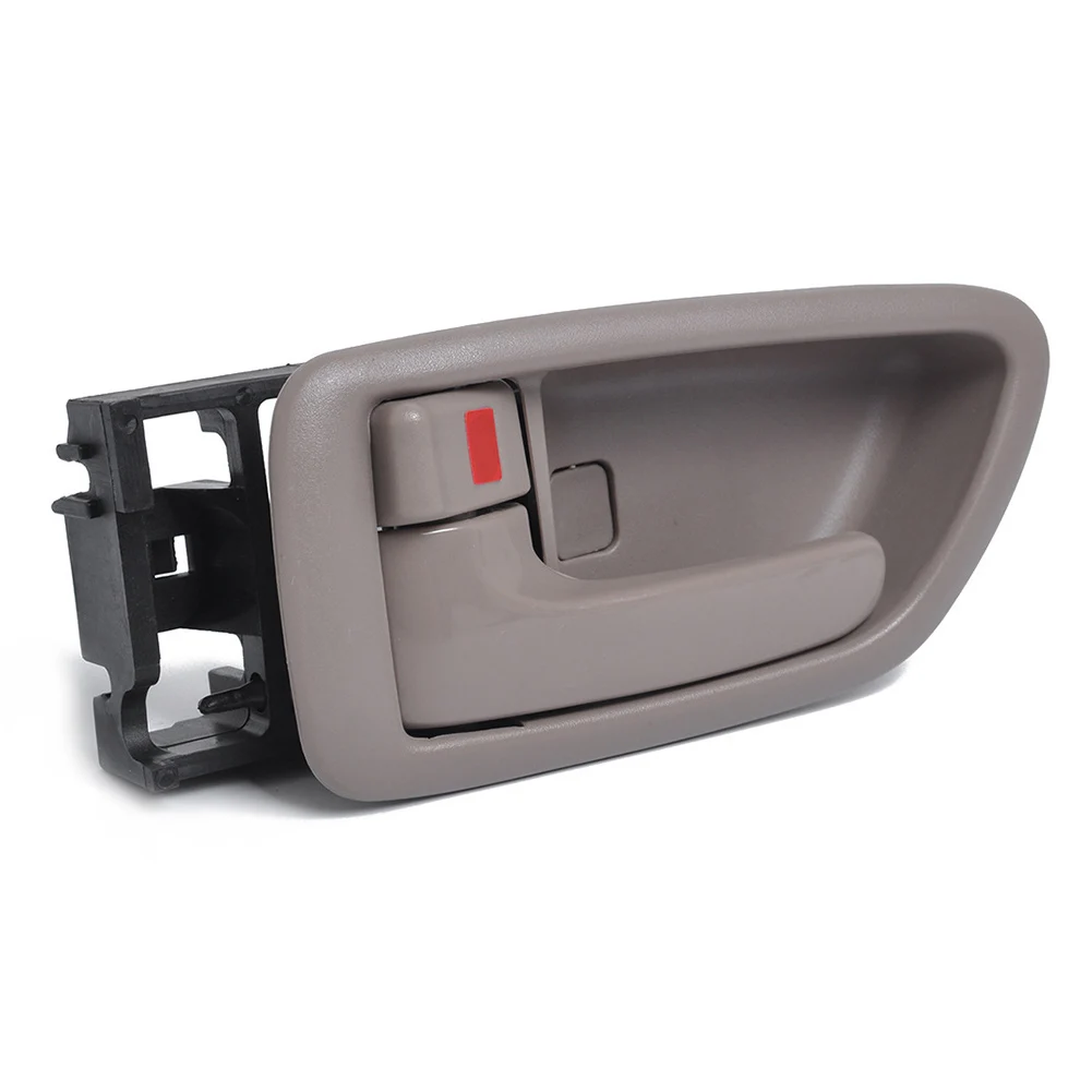 Внутренняя дверная ручка автомобиля серый камень хромированный рычаг для Toyota