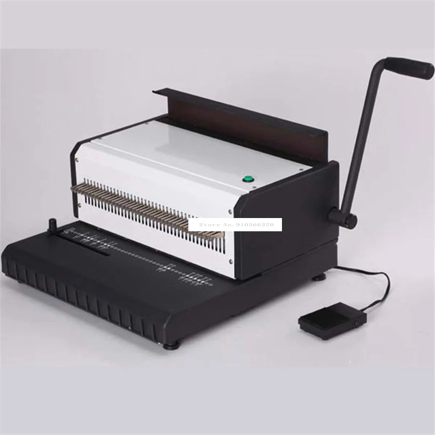 値段 マニュアルスパイラルダブルワイヤー製本機40ラウンド形状4.5ミリメートル穴ファイルブックA4紙バインダーパンチャー機ET-25R