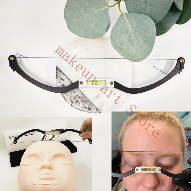 

Микроблейдинг линейка для бровей картографическая линейка горизонтальная линейка для перманентного макияжа линейка для татуировки Марке...