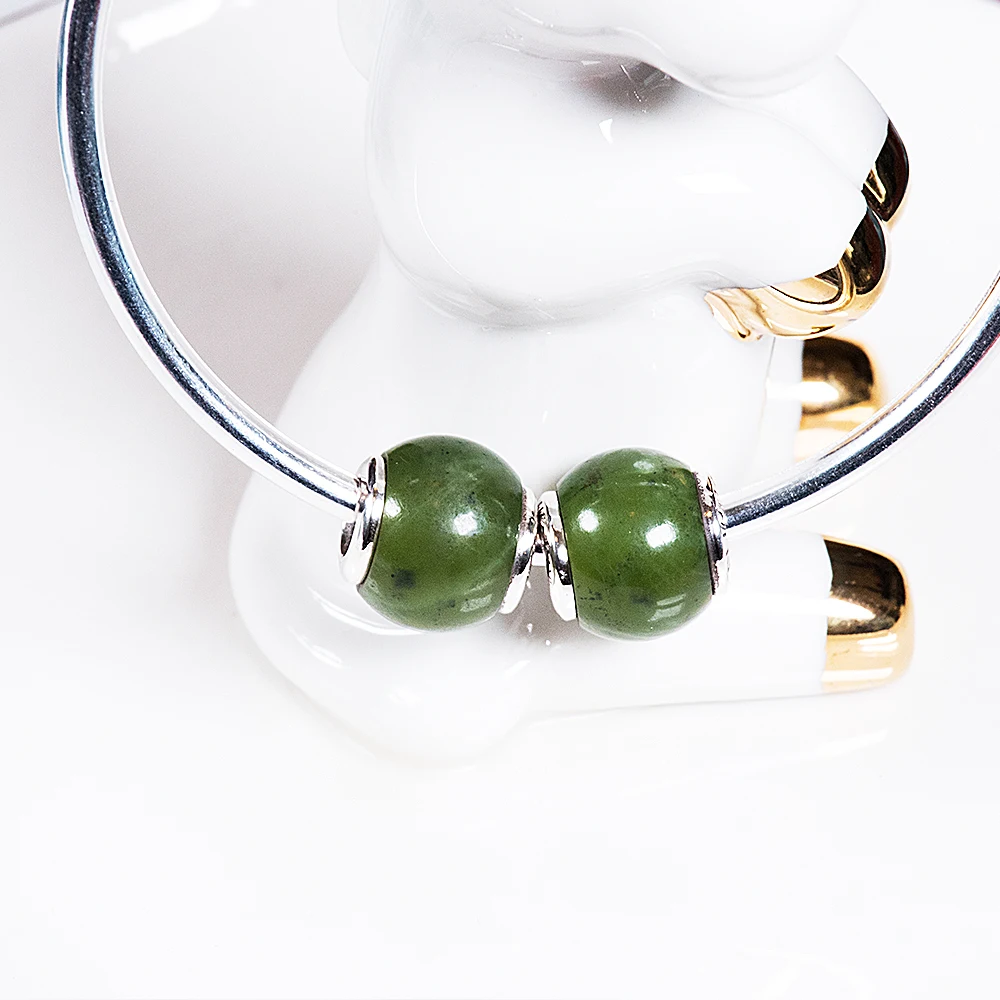 Браслеты и браслеты из канадского зеленого камня с подвеской в виде для браслета