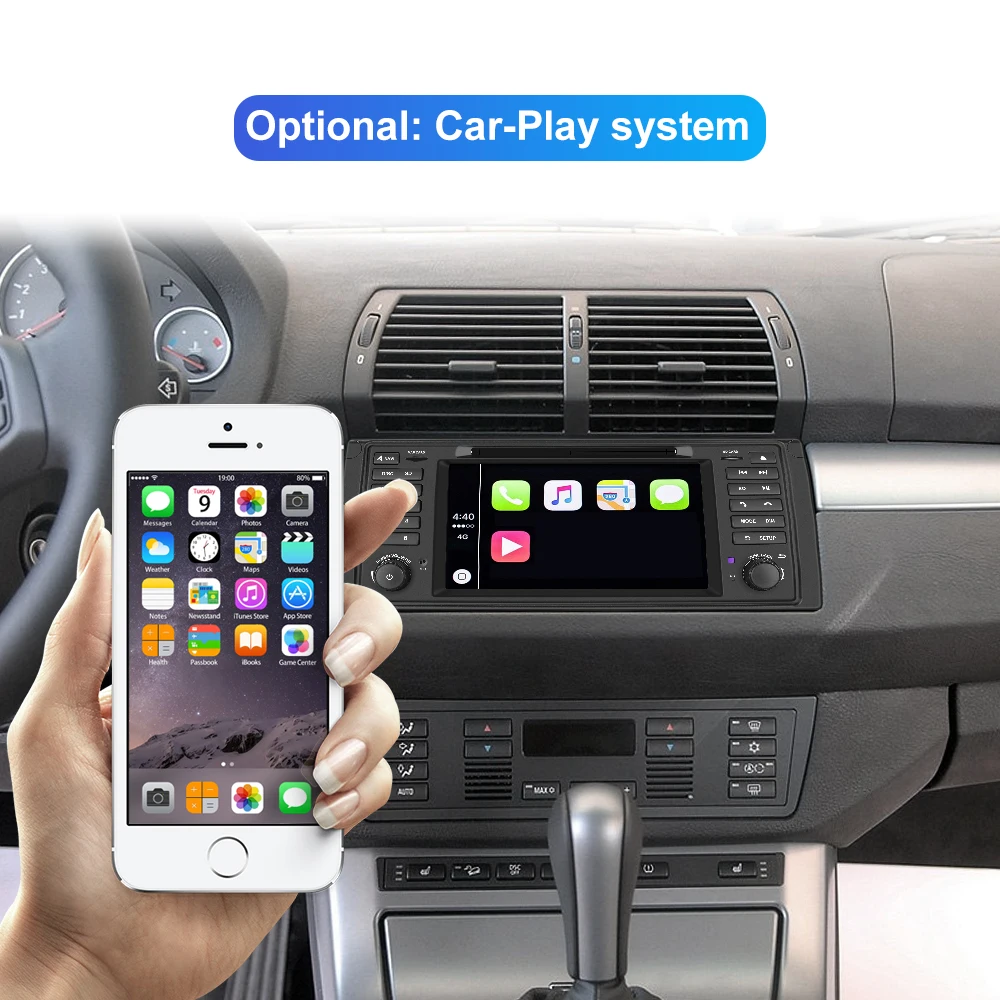 Автомагнитола Isudar 1 Din Android 10 для BMW 5 серия E39 Восьмиядерный процессор ОЗУ 4 Гб ПЗУ 64