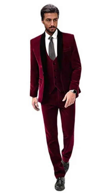 Бархатный мужской костюм облегающий свадебный для выпусквечерние вечера