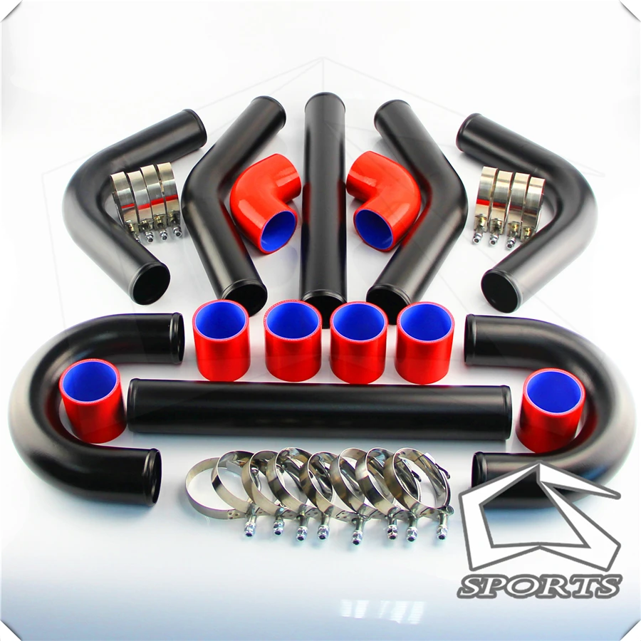 Универсальный турбо кулер комплект трубок 2 5 дюйма 63 мм 8 шт. алюминиевые