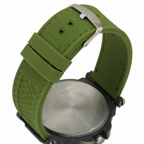 Новые креативные мужские часы Роскошные Кварцевые спортивные зеленые