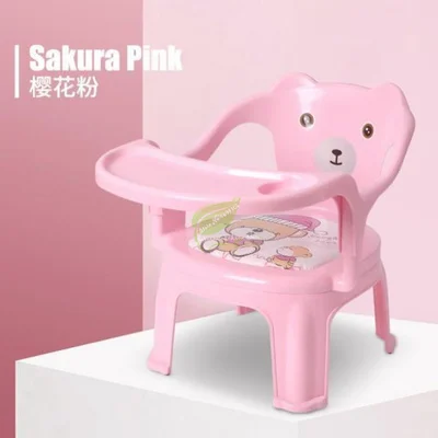 Детский обеденный стул с тарелкой детский стол для еды задний звонок пластиковый