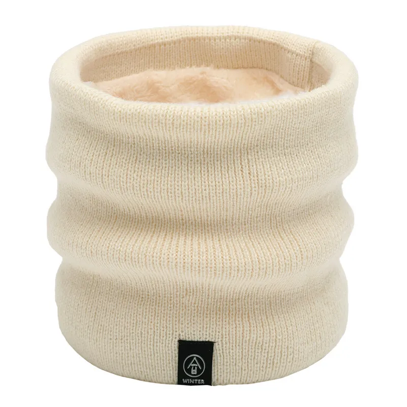Unisex Plus Velvet Winter Scarf Boys Girls Women Men Thick Elastic Muffler Knitted Children Autumn Baby | Детская одежда и обувь