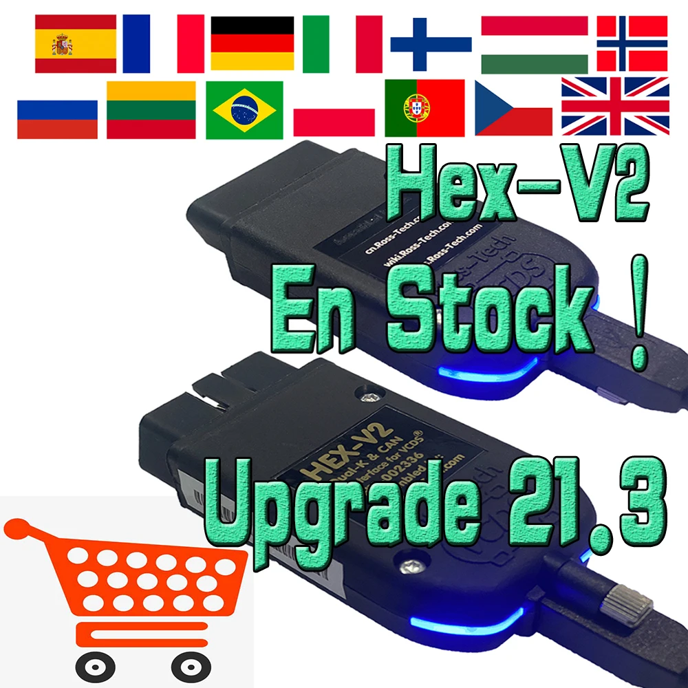 

2021 Really HEX-V2 VAG COM 21.3 VAGCOM 20.12.0 VCDSc HEX V2 USB Interface FOR VW AUDI Skoda Seat Unlimited VINs For 1996-2021