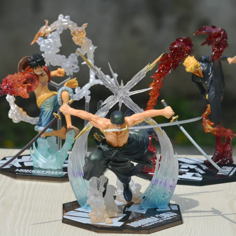 

One Piece Anime Figures Luffy/Zoro/Sanji/Ace PVC Action Figure Collection Model Toys Gifts