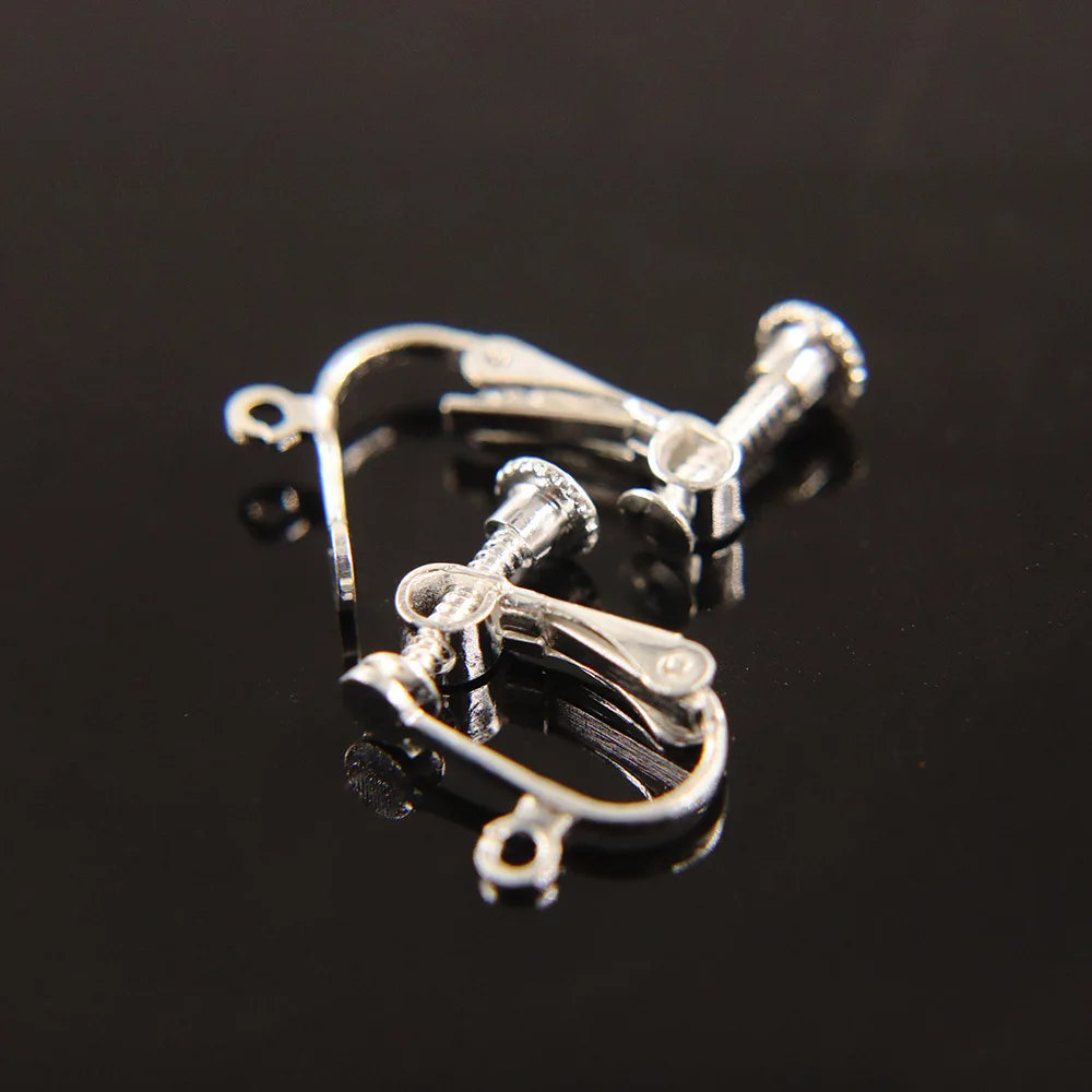 10 шт. 4 цвета чистая медь регулируемый латунный винт зажим для ушей не