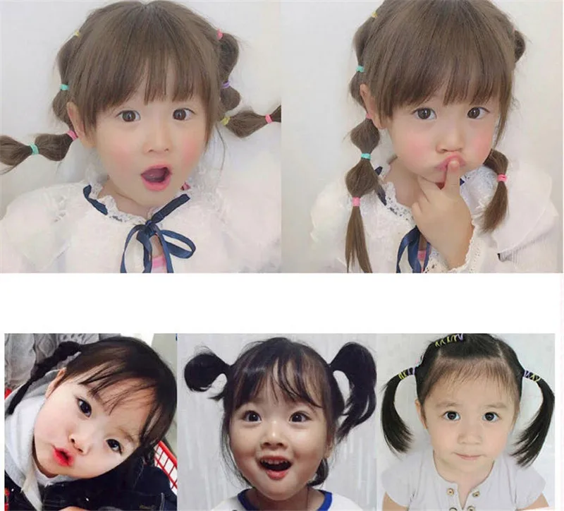 1000 шт. эластичные Разноцветные Одноразовые резинки для волос|Резинки| |