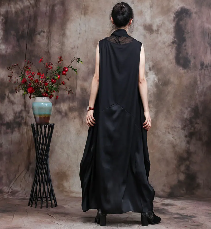 

VANOVICH 2021 Summer New Sleeveless Women Dress Irregular Solid Color Wild Cotton Fashion Casual Women Clothing