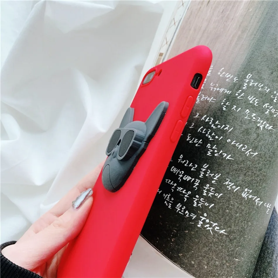 For Huawei Y9S Y6S Y7 Pro Prime Y9 2019 Mate 20 30 10 Lite 20X Fashion Cool Bulldog DIY Contrast Color Case Soft Back Cover |