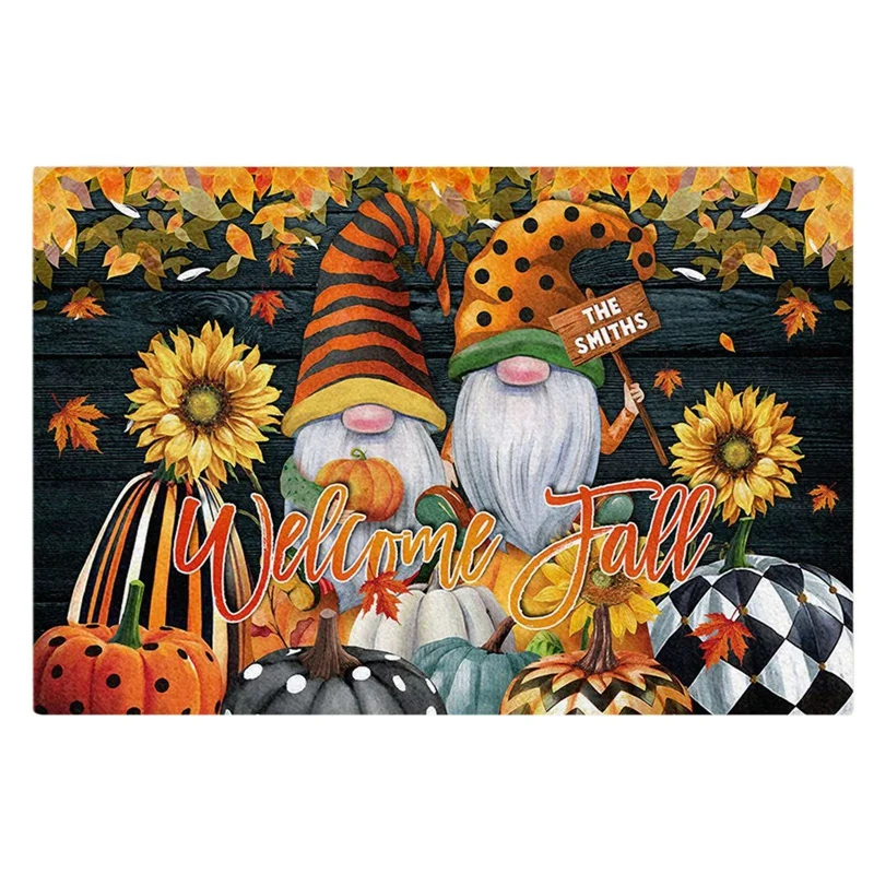 

Рождество, Хэллоуин, карлики, дверной коврик, одеяло, украшения для входной двери, декор на Хэллоуин, Противоскользящий коврик для нижней дв...
