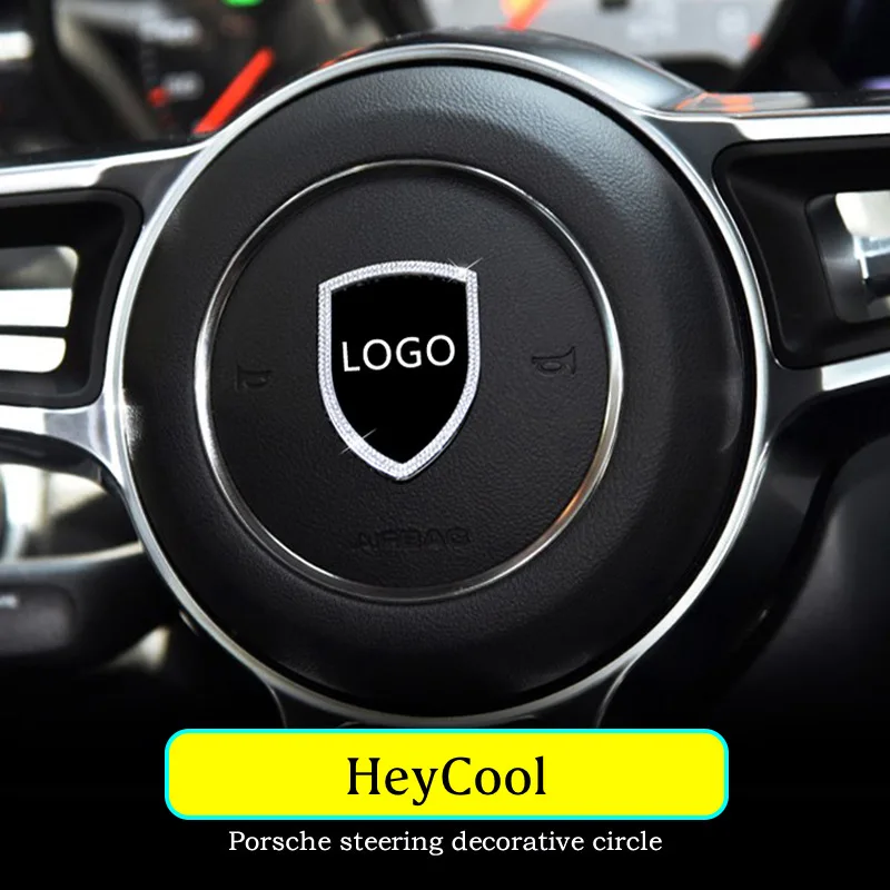 Декоративные наклейки на раму для автомобильного рулевого колеса Porsche 911 Macan Panamera
