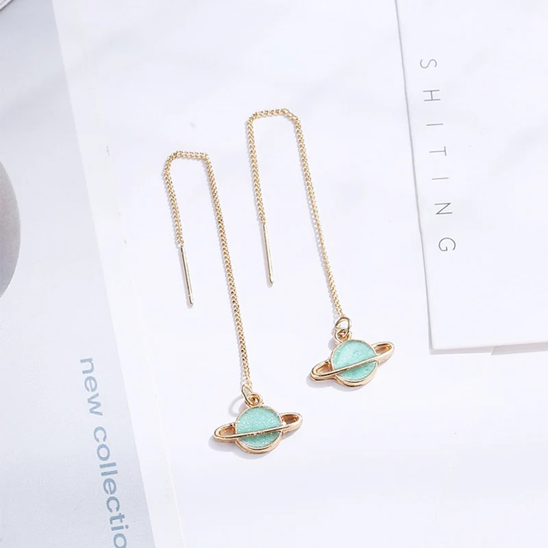 LEGENSTAR Новая Звезда Луна женские модные серьги 2019 космическая планета длинные