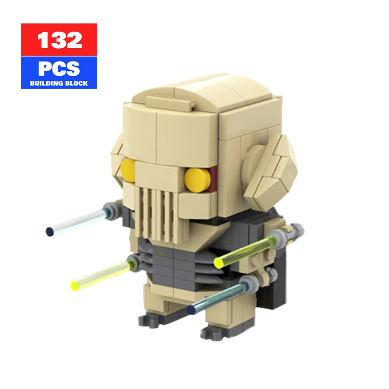 

MOC-62809 Space Wars Brickheadz Character Generals Model Building Blocks Skull Generals Figure BricksToys for Birthday Boys Gift