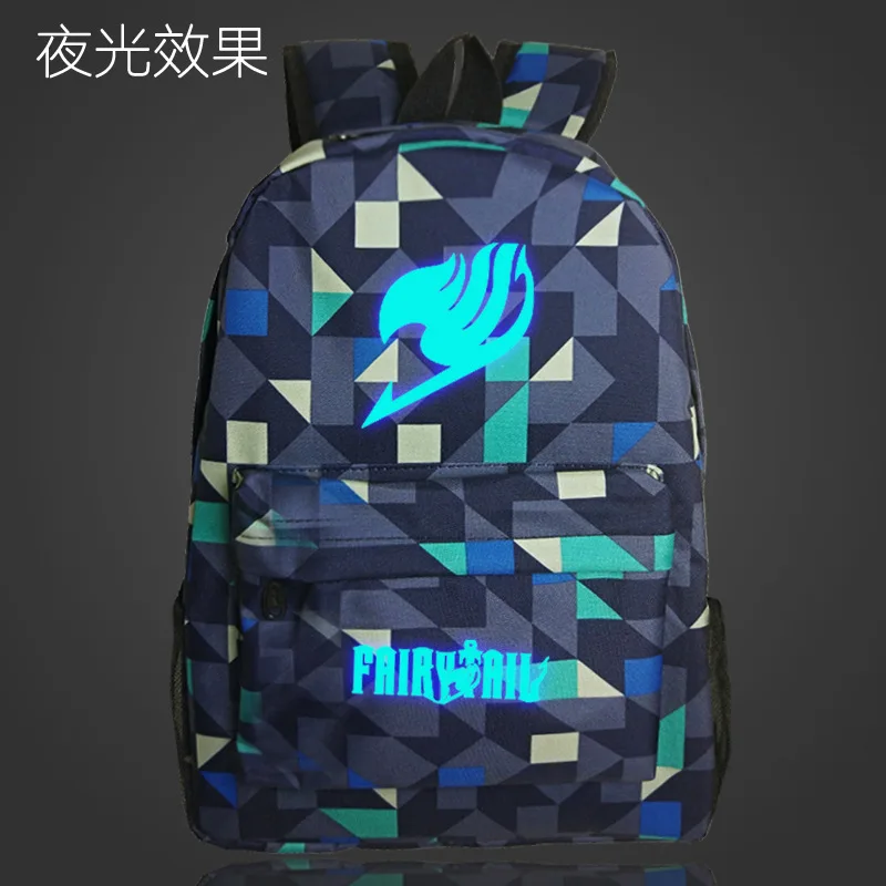 Оригинальная светящаяся школьная сумка с рисунком для подростков Мультяшные