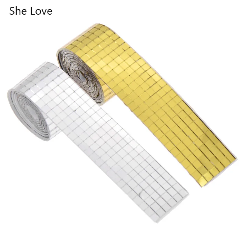 Самоклеящаяся квадратная мозаичная плитка из настоящего стекла зеркальный