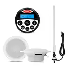 Морской аудио стерео радио Bluetooth приемник Автомобильный MP3-плеер + 4 