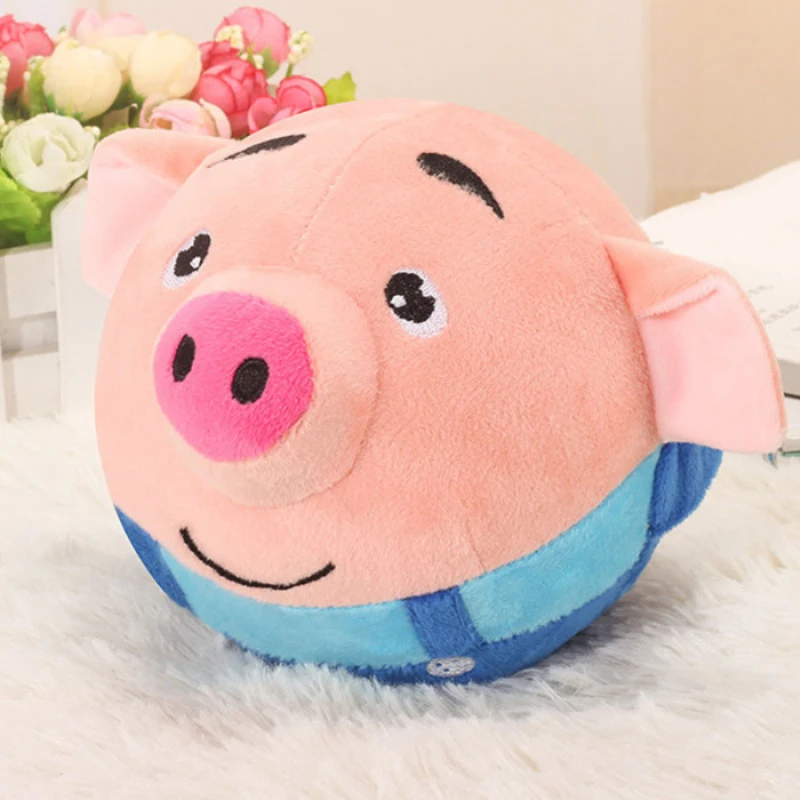 Multi Songs Record Cartoon Pig Doll Bouncing Ball USB Electric Toy Music Sing Jumping Cute Toys for Kid gift education | Игрушки и хобби